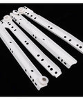 Side Mount Ball Bearing Drawer Rails, 1 Pair, 10 To 16 Inch Silent Glide Two Section Drawer Slide on black background