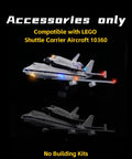 LED Lighting Kit For Lego Shuttle Carrier Aircraft 10360 RC Version Lit Up With Power Supply Included, no bricks visible