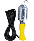 Metal Shield Incandescent Utility Light With 18 Gauge Cord, Built Tough Outdoor Work Light For Tactical And Recreation with yellow handle