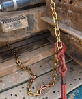 4 Pack Heavy Duty Ratchet Lever Load Binder With Grab Hooks For Three Eighths To One Half Inch Chain 9200 Lbs Working Load Limit 27600 Lbs Break Strength Forged Steel Construction Easy Take Up And Secure Tie Downs For Flatbed Trailers securing a chain