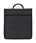 Folding Garden Kneeling Seat And Tool Bag Set with durable black Oxford cloth pouch and handle, front view.