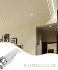 Image showing a metal downlight spring clip, part of 40 Pcs Downlight Spring Clips for LED Recessed Lighting Retention Clamps.