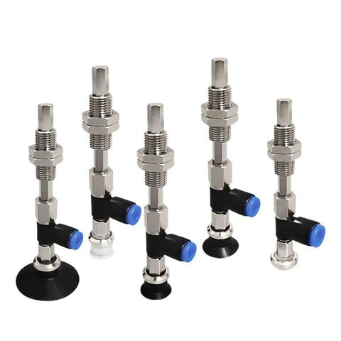 Rock Solid Nickel Plated Copper Pneumatic Suction Cup Connecting Rod Surefire Grip Vacuum Hardware Corrosion Resistant Straight Up Pro Level Automation Tech Workhorses