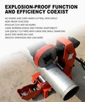Built Different Heavy Duty Electric Pipe Tubing Cutter With Smooth Operator Hydraulic Pipeline Cutting Machine and Rock Solid Stainless Steel Blade for Fast Galvanized Pipe Cutting and Notching in action cutting a galvanized pipe.