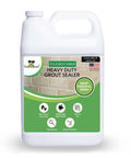 Pro Grade Grout Sealer With Odorless Zero VOC Breathe Easy Stain Block Tech on white plastic bottle with green label