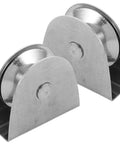 Heavy Duty V Groove Pulley Wheel 304 Stainless Steel Flagpole Riser Kit, two stainless steel rollers for silent glide system.