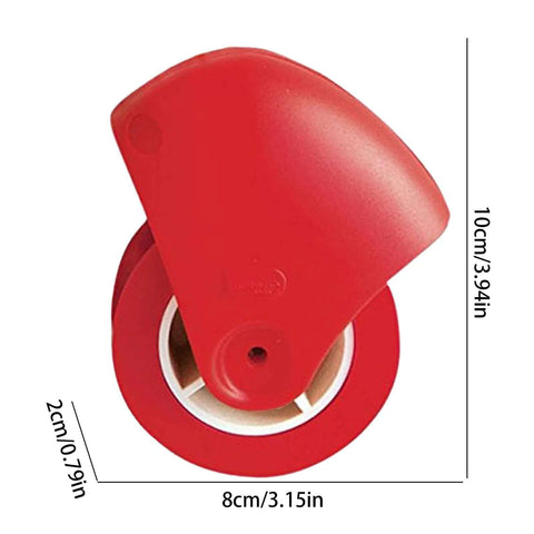 Red pie crust cutter wheel with double-pattern pastry wheel for pies, ravioli and dough (Amazon Kitchen)