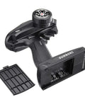 X6 Rc Transmitter with battery compartment open, featuring ergonomic grip and control dial. For RC cars, boats, and tanks.