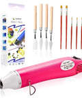 Compact Mini Heat Gun For Resin And Craft Projects That Quickly Bubbles Away Epoxy Silicone Molds Embossing And Acrylic Pouring