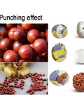 Punching effect from 7-Speed Bench Drill Press For Jewelry Making Adjustable Hole Machine Drilling Ivory Silver Crystals Jade Agate Amber Crafts.