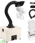 M3PRO Solder Fume Extractor Desktop Welding Fume Purifier with Powerful Brushless DC Motor for home or small shop use, shown with components