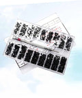 All In One Countersunk Screw Set Kit With Flat Head Screws 18 Sizes For Glasses Watches And DIY Projects In An Organized Case