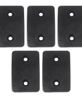Five Pack Rubber Shock Absorbing Pads For Gym Weight Stacks And Home Furniture Anti Slip Feet Bumpers With 12mm Holes