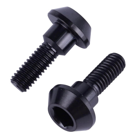 Set Of Six Titanium Brake Disc Bolts M6 20mm For Suzuki GSXR And Yamaha R1 R6 YZF Grade 5 Titanium Alloy Black High Strength Fasteners