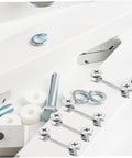 20 Sets Cam Fittings Kit For Furniture Connectors With Dowels And Fasteners For Cabinet Assembly Easy Installation Heavy Duty Load Bearing Durable Hardware For DIY Projects Strong Compact And Reliable Cabinet Fasteners