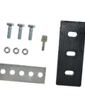 Upgrade Your Two Stage Snow Blower With This Universal 3 Blade Impeller Kit To Boost Throwing Power And Efficiency By Reducing The Gap For Smashing Through Heavy Winter Flurries And Popping Clear Driveways Effortlessly. Image of metal plate, bolts, and nuts for snow blower upgrade.