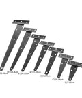4 Pack Black T Shape Triangle Door Hinges 3 Inch For Cabinets Gates Sheds Wood Boxes Durable Corrosion Resistant Easy Install