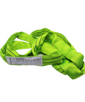 Green Polyester Endless Round Sling Rigging Lifting Strap For Safe Hoisting 4 Feet Length 5,300 Lb Vertical Capacity