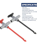 Two Pack P5010 Puncture Probe Wire Piercing Test Clip Automotive Electrical Testing Kit with 4mm banana plugs in red and black