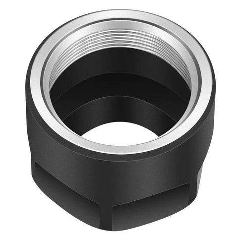 5Pc ER16A collet chuck nut in blackened steel, designed for CNC milling and lathe work with secure grip for precision.