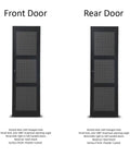 Heavy Duty 42U Server Rack With Metal Mesh And Glass Doors, Rock Solid 24 By 40 Inch Network Cabinet, Front and Rear Vented Doors.