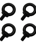 Tough As Nails M8 Lifting Eye Bolts Black Oxide 304 Stainless Steel Shoulder Thread Eye Bolts Pack Of 4