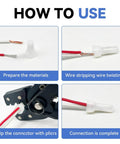 Step-by-step guide using 620Pcs Nylon Wire Cap Crimp Connectors Set For 22-16 16-14 12-10 AWG Closed End Electrical Terminal Connectors