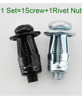 Petal Expansion Rivet Kit For License Plates And Thin Metal Panels M4 To M8 Carbon Steel With Galvanized Finish Black Nut Only