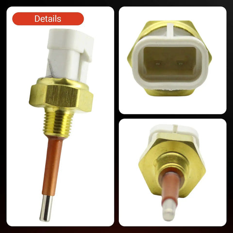 Low Coolant Level Sensor For Detroit Freightliner Cummins Series Trucks Direct Fit, 2-pin, 3/8 inch O-ring, multiple views