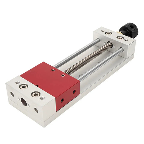 Aluminum CNC Bench Vise With 100mm Clamp Range For Repair And Assembly, Polished Oxidized Finish