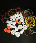 84 Piece Belt Pulley Set For 2mm Shafts With Rubber Bands Plastic Pulleys In Eight Sizes And Four Band Sizes DIY Model Kit
