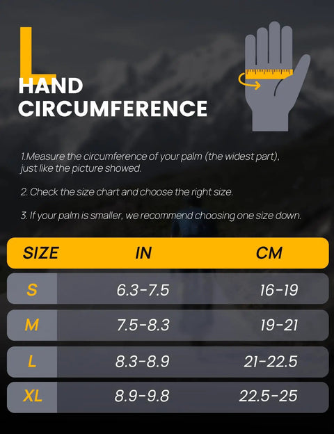 Size chart for Dope Bike Gloves For Men And Women With Anti Slip Shock Absorbing Pad Breathable Lycra Mesh Back For Cycling Gym