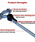 1 Pack Universal RV Exhaust Hanger And Tail Pipe Bracket For Generator Muffler Replacement with metal and rubber parts
