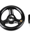 Heavy Duty 12mm 100mm Bakelite Hand Wheel 3 Spoke With Screw Hole For Removable Handle Replacement Part For Lathe Milling Machines Industrial Grade Tooling For Workshop