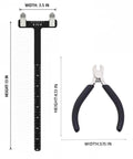 Bow Square TSquare Archery Tool For Quick Setup Nock Pliers, 13x3.5 inches T-square and 4.13x3.15 inches pliers kit