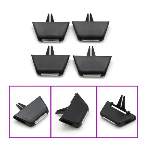 Audi Q7 AC Vent Tab Replacement Clip Kit For 2016 2019 4M1820901 Durable Air Vent Clip Repair To Improve Airflow Easy Install And Keep Your Cabin Cooler, 2PCS black plastic clips