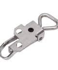4 Piece Heavy Duty Toggle Latch Clamp Set In Stainless Steel 304, showing durable marine-grade construction with a strong lock clip hasp.