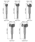 Kickass 5 Piece Forstner Bit Set 15 20 25 30 35 Mm With Round Shank Design Built From Durable High Speed Steel for precise drilling.