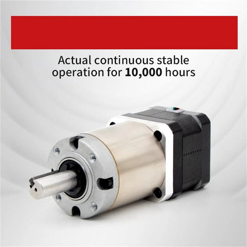 Beefy Heavy Duty Nema 8 Stepper Motor With Planetary Gearbox 50N Load 0.05 To 2Nm Range Variable Gear Ratios