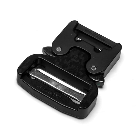 ProStyle Cobra Quick Release Belt Buckle For Tactical Belts And EDC Easy Snap Lock With Stab Lock Safety, black metal buckle