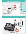 Heavy Duty Pneumatic Crimping Pliers For Quick Cold Press Terminals Compact Desktop Mini Crimper machine connection diagram with accessories