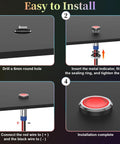 Installation steps for Rugged 12V LED Indicator Light Set Waterproof Metal Flat Head Pilot Lamps with Wire 6mm Mounting Holes