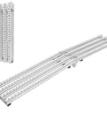 Sturdy 12 Inch Wide Foldable Unpowered Conveyor Table With Galvanized Iron Frame And PE Rollers, showing compact foldable design.