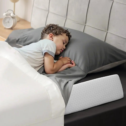 Toddler Bed Bumper 56 Inch Non Slip Bed Rail Guard With High Rebound Foam And Machine Washable Cover for kid safety in bed