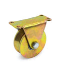 Heavy Duty V Groove Wheel For Sliding Gate Casters And Steel Sliding Door Pulley System, sturdy steel with a robust bracket.