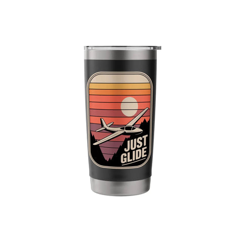 Insulated Stainless Steel Tumbler Made For Sailplane Pilots And Glider Fans, Keeping Your Coffee Hot On Final Glide Or Towplane Launch