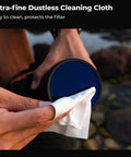 Hand cleaning 67mm Circular Polarizer Filter Ultra Slim Dope 18 Layer Multi Coated Optical Glass with cloth by water
