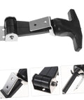 Stainless Steel T-Handle Draw Latch Set With Rubber Grip showing vibration-absorbing flex joint preload, heavy duty design