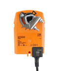 Heavy Duty Spring Return Damper Actuator With 2.5 Nm Torque 24V AC DC Mechanical Valve Driver For Hvac Duct Climate Control Solid Quick Hookup, showing connector and scale.