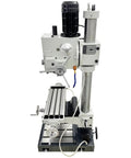 Gear Head Drill Press 220V 3 Phase 1.5KW Powerhouse for Drilling Milling and Tapping in one setup, with vertical design and R8 spindle.
